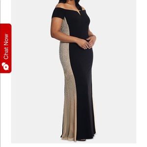 Black and sparkle gown